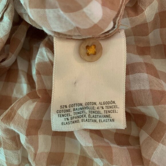 Holding Horses Lightweight Gingham Popover Blouse - Picture 7 of 7